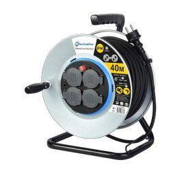 RALLONGE ELECTRIQUE ENROULEUR PLATINE FIXE 3G1.5 - 40M