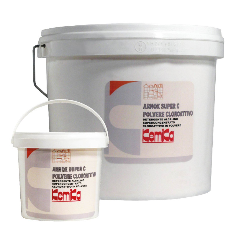 KEMIKA ARNOX SUPER C CLOROATTIVO DETERGENT ALCALIN SUPER CONCENTRE CHLORE ACTIF EN POUDRE SEAU DE 10KG