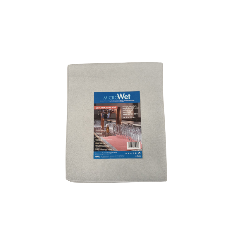 TAPIS MICROFIBRE ANTI-BACTERIENS EGOUTTOIR DE BAR 61X100CM