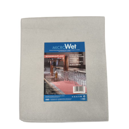 TAPIS MICROFIBRE ANTI-BACTERIENS EGOUTTOIR DE BAR 61X100CM