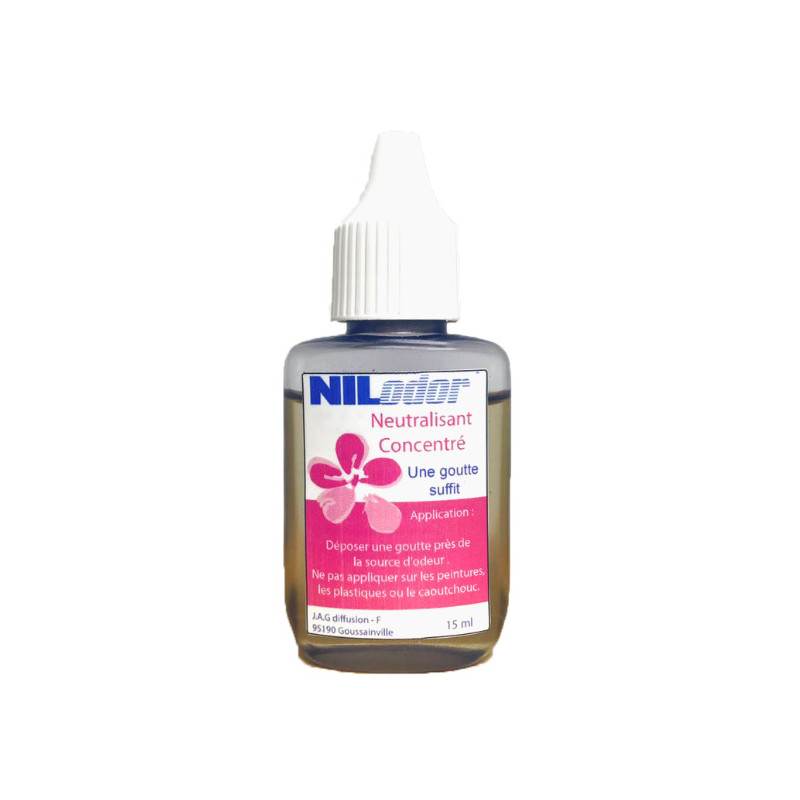 NEUTRALISANT D'ODEURS A BASE D'HUILES ESSENTIELLES NILODOR GOUTTES FLACON DE 15ML
