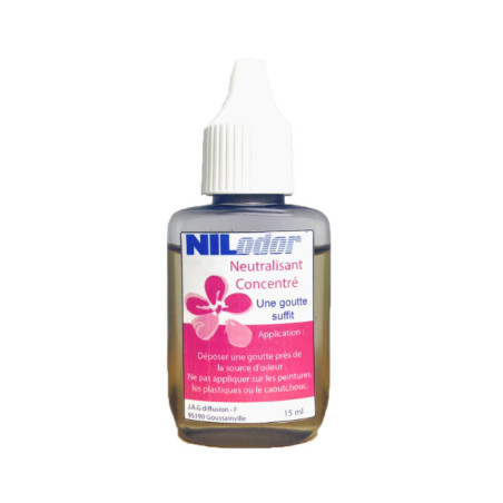 NEUTRALISANT D'ODEURS A BASE D'HUILES ESSENTIELLES NILODOR GOUTTES FLACON DE 15ML