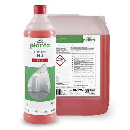 PLANTA SAN P312 NETTOYANT SANITAIRE ECOLABEL PH2 BUZIL 1L DEVIENT BUCASAN HIT P921 AR