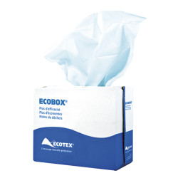 ECOTEX CHIFFONS NON TISSES STD BLANCS BOITE DE 100 FEUILLES DE 23X50CM