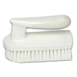 BROSSE A MAIN 15CM A POIGNEE POILS BLANCS CHR (5290) 145X60