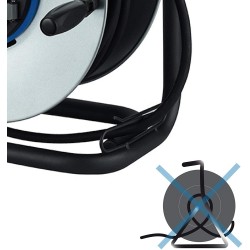 RALLONGE ELECTRIQUE ENROULEUR PLATINE FIXE 3G2.5 - 40M