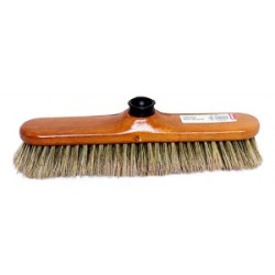 BALAI DROIT A VIS 29CM Ø24 SOIE DE CHINE GRISE INTERIEUR (202)