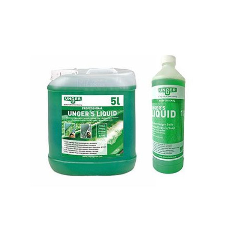 LIQUIDE NETTOYANT SPECIAL VITRES (SYSTEME MOUILLEUR) UNGER BIDON 5L