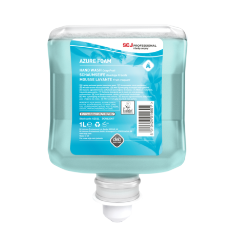 RECHARGE MOUSSE LAVANTE MAINS AZURE FOAM DEBSTOKO CARTON DE 6X1L