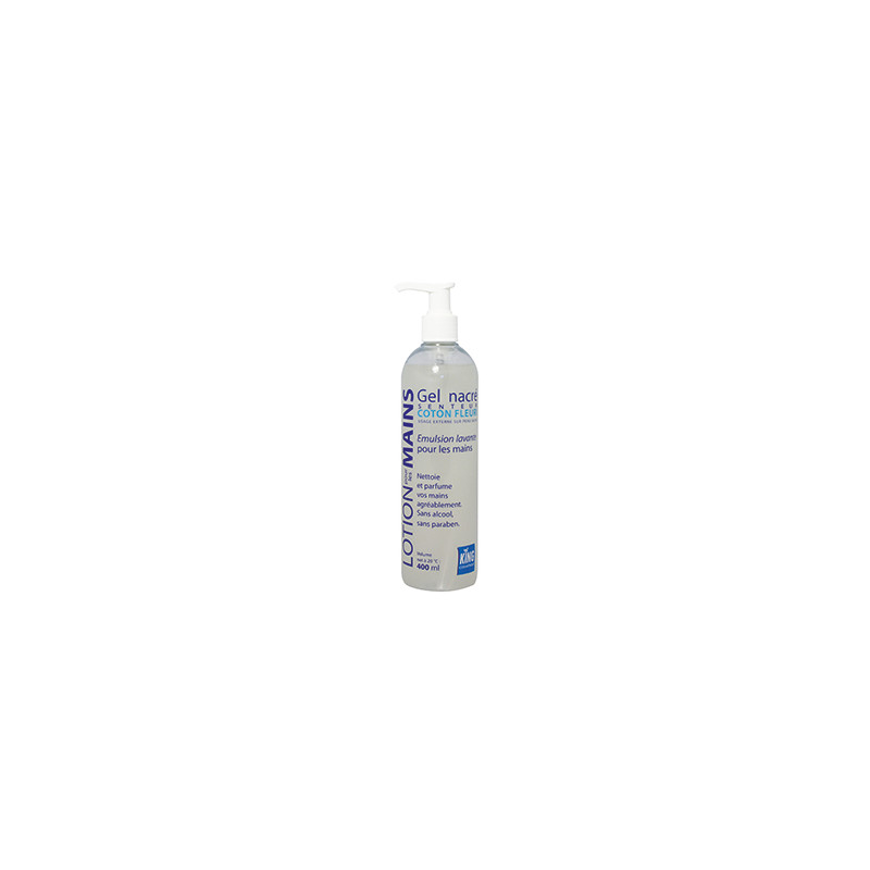 GEL NACRE PARFUM COTON FLEURI 400CC POUSS MOUSS KING