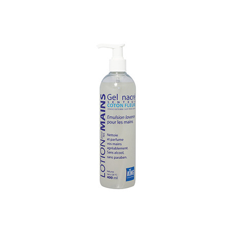 GEL NACRE PARFUM COTON FLEURI 400CC POUSS MOUSS KING