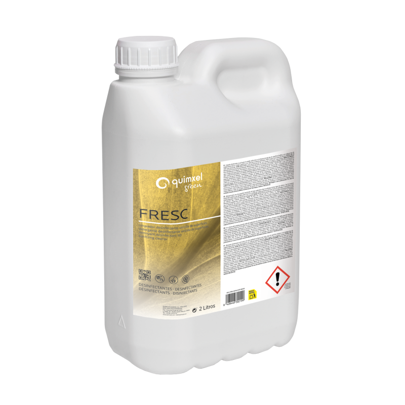 FRESC 3D DETERGENT DESINFECTANT TOUTES SURFACES POUR SYSTEME DE DILUTION pH:2,5 QUIMXEL BIDON DE 2L