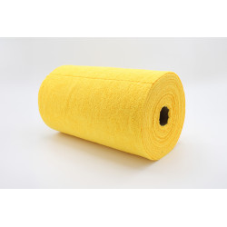 BOBINE D'ESSUYAGE MICROFIBRE TRICOT FIRST JAUNE 75 FORMATS DE 30X30 UNE BOBINE