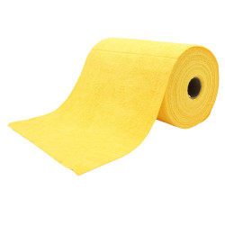 BOBINE D'ESSUYAGE MICROFIBRE TRICOT FIRST JAUNE 75 FORMATS DE 30X30 UNE BOBINE