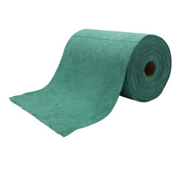BOBINE D'ESSUYAGE MICROFIBRE TRICOT FIRST VERT 75 FORMATS DE 30X30 UNE BOBINE