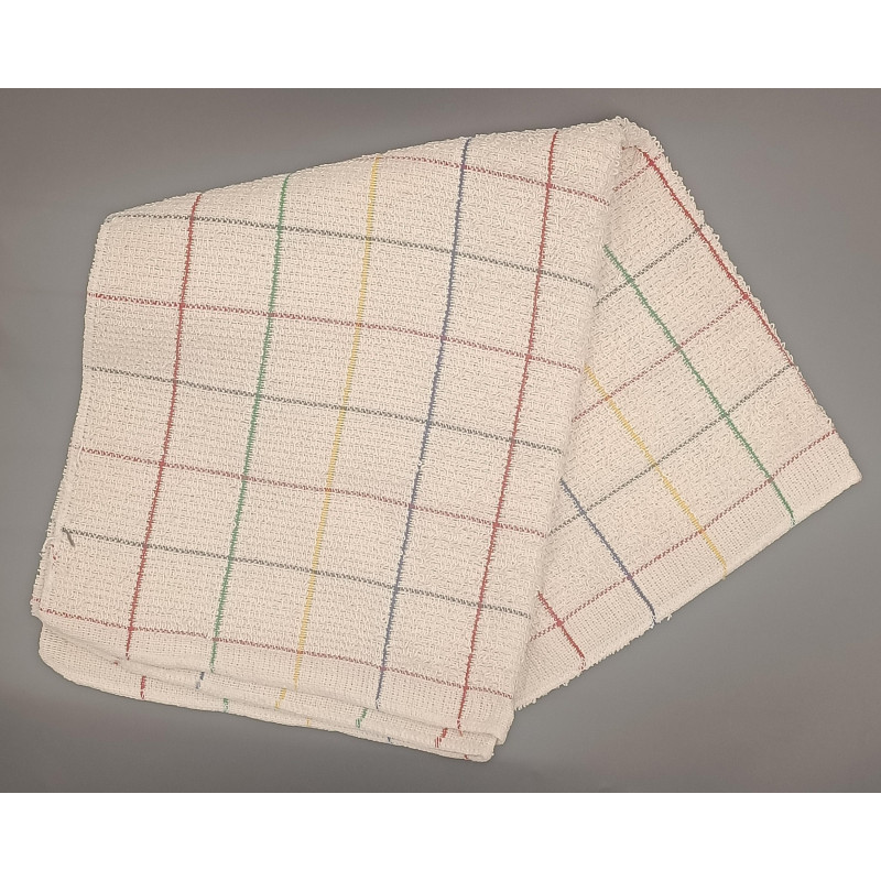 SERPILLERE BOUCLETTE HOTEL ECRU/CARREAUX RECTANGLE 60X100CM UNITE