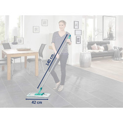 BALAI LAVE SOL PROFI CLICK SYSTEM MANCHE ACIER 140CM