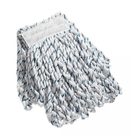 FRANGE FAUBERT MICROFIBRE SANS BANDES BLANC/BLEU 400G (DME 0706204)