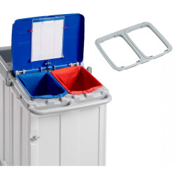 INSERT TRI SELECTIF 2X60L POUR CHARIOT DE MENAGE ARIANE 225