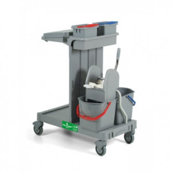 CHARIOT DE MENAGE ALPHA GREY 4103 RS100MM (07604103/MA) UNICONNECT