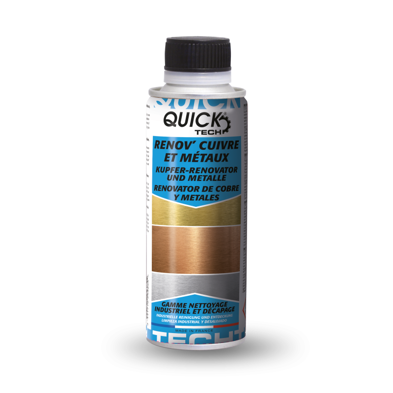RENOV'CUIVRE & METAUX NETTOYAGE ET ENTRETIEN DES METAUX QUICK'TECH FLACON DE 200ML