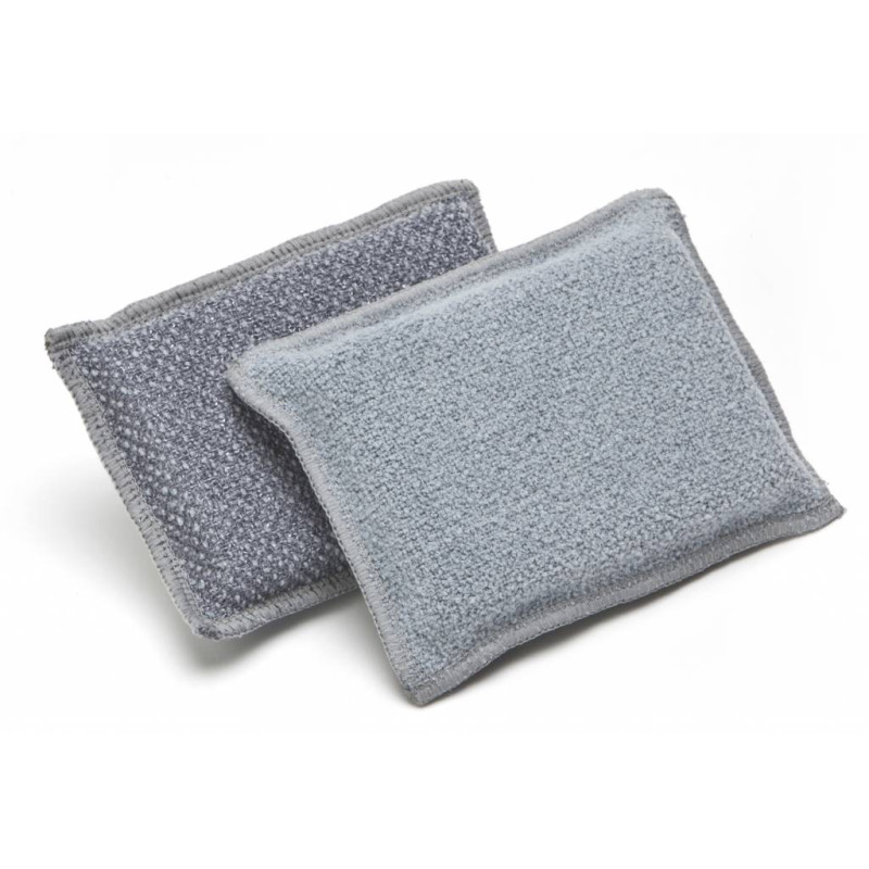 EPONGE MICROFIBRE BI-FACES GRATTANTE-ABSORBANTE GRISE (615.900.590)