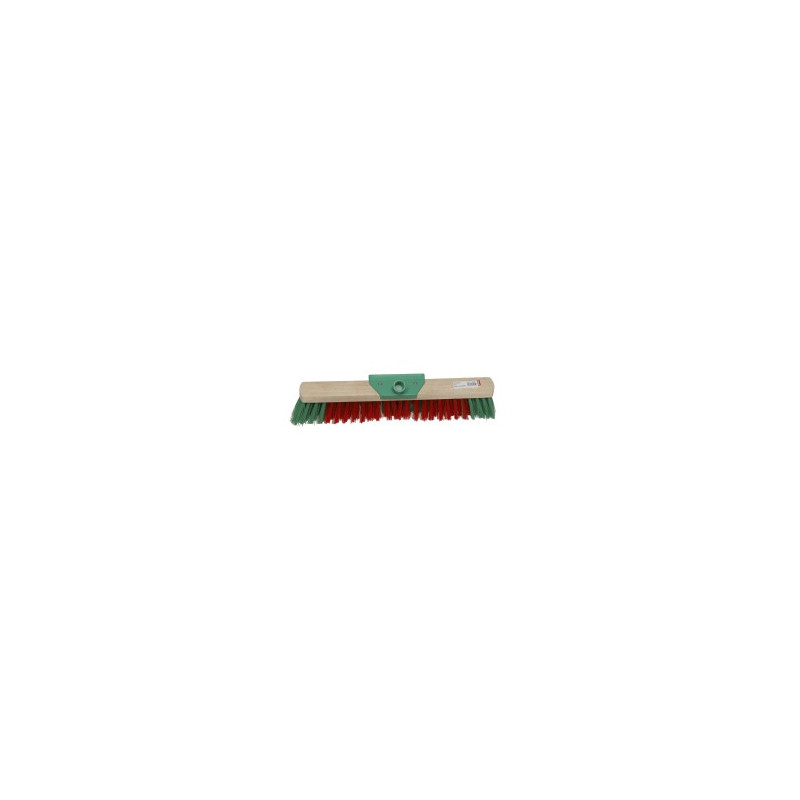 BALAI FIBRE PET ROUGE/VERT A VIS 50CM Ø24 DOUILLE INCLINEE EXTERIEUR (3905)