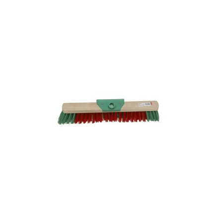 BALAI FIBRE PET ROUGE/VERT A VIS 50CM Ø24 DOUILLE INCLINEE EXTERIEUR (3905)