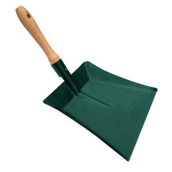 PELLE A MAIN METAL LAQUEE VERT AVEC MANCHE BOIS (511))