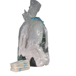 SACS HYDROSOLUBLES 100% TRANSPARENTS EAU CHAUDE 660X840MM SACHET DE 25 SACS