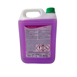 DETERGENT SURODORANT LONGUE DUREE TOUTES SURFACES PH:10 ± 0,5 PARFUM AMBIENCE SPRING BIDON DE 5L