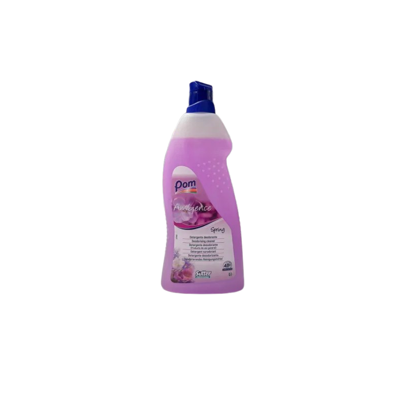 DETERGENT SURODORANT LONGUE DUREE TOUTES SURFACES PH:10 ± 0,5 PARFUM AMBIENCE SPRING FLACON DE 1L