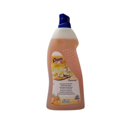 DETERGENT SURODORANT LONGUE DUREE TOUTES SURFACES PH:10 ± 0,5 PARFUM AMBIENCE SUMMER FLACON DE 1L