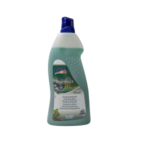 DETERGENT SURODORANT LONGUE DUREE TOUTES SURFACES PH:10 ± 0,5 PARFUM AMBIENCE WINTER FLACON DE 1L