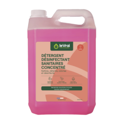 LVP DETERGENT DESINFECTANT SANITAIRES CONCENTRE SOLS ET SURFACES PH:3.3 (4511) BIDON DE 5L 