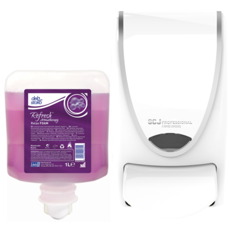 RECHARGE MOUSSE LAVANTE MAINS RELAX FOAM WASH DEBSTOKO CARTON DE 6X1L