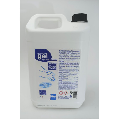 GEL HYDROALCOOLIQUE POUR LA DESINFECTION DES MAINS KING 5L