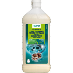 ENZYPIN NETTOYANT ENTRETIEN DES CANALISATIONS ET FOSSES SEPTIQUES PH : 9,8-10,5 (5332) FLACON DE 1L