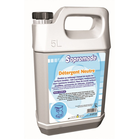 SOPROMODE 2D DETERGENT SURODORANT NEUTRE NON MOUSSANT SOLS SANS PARFUM BIDON DE 5L