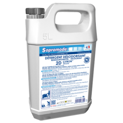 SOPROMODE 2D DETERGENT SURODORANT NEUTRE NON MOUSSANT SOLS PARFUM CITRON BIDON DE 5L