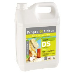 DS5 DETERGENT SURODORANT TRES CONCENTRE TOUTES SURFACES PH:7 PROPRE ODEUR PARFUM OCEAN BIDON DE 5L