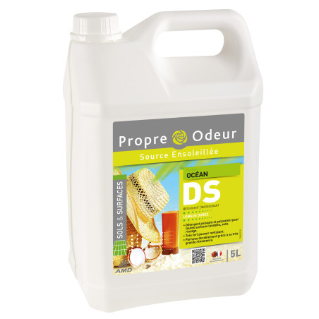DS5 DETERGENT SURODORANT TRES CONCENTRE TOUTES SURFACES PH:7 PROPRE ODEUR PARFUM OCEAN BIDON DE 5L