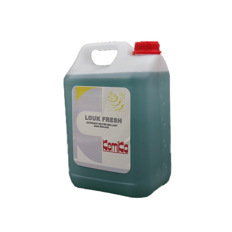 KEMIKA LOUK FRESH DETERGENT BRILLANT SANS RINÇAGE POUR SOLS ET SURFACES LAVABLES PH: 7.9 ± 0.3 BIDON DE 5L