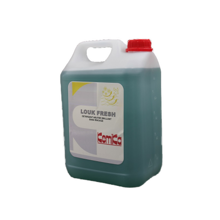 KEMIKA LOUK FRESH DETERGENT BRILLANT SANS RINÇAGE POUR SOLS ET SURFACES LAVABLES PH: 7.9 ± 0.3 BIDON DE 5L
