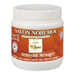 SAVON NOIR MOU NETTOYANT ET PROTECTION AUX HUILE VEGETALES POUR TOUS LES SOLS BOITE DE 750G