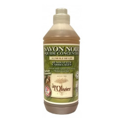 SAVON NOIR LIQUIDE NETTOYANT TOUTES SURFACES PARFUM AMANDE FLACON DE 1L