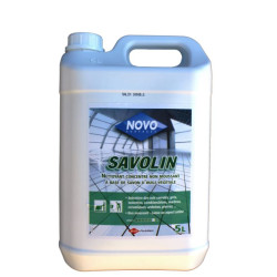 NOVO SAVOLIN NETTOYANT CONCENTRE NON MOUSSANT A L'HUILE DE LIN PH:11 BIDON DE 5L