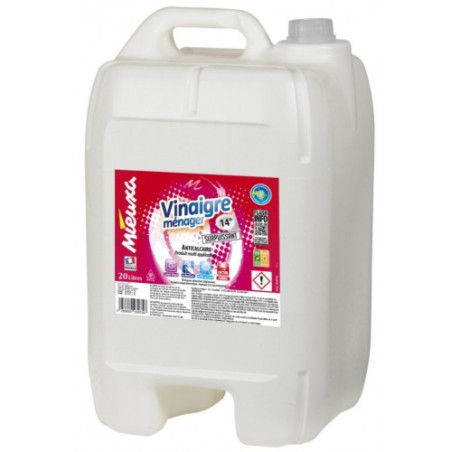VINAIGRE MENAGER 14° DETARTRANT DETACHANT ADOUCISSANT MIEUXA 20L