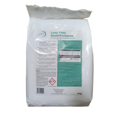 LEZY PLUS LESSIVE EN POUDRE DESINFECTANTE PH A 5 % : 11 +/- 0,5 - SAC DE 10KG