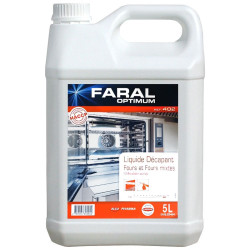 FARAL OPTIMUM 402 DECAPANT LIQUIDE FOURS ET FOURS MIXTES BIDON DE 5 LITRES